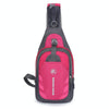 WEIKANI Single Shoulder Diagonal Mini Chest Bag Outdoor Sports Bag(Rose Red)