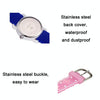 JNEW A335-86228 Children Cartoon 3D Love Butterfly Silicone Waterproof Quartz Watch(Pink Shell White Belt)