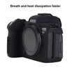For Canon EOS R6 Mark II Litchi Texture Soft Silicone Protective Case(Black)