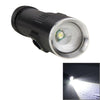 White Light Dimmable Rechargeable Flashlight , 3-Modes with Magnetic & Lanyard(Black)