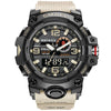 SMAEL 8035 Outdoor Sports Waterproof Dual Display Men Watch(Khaki)