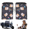 Winter Electric Vehicle Warm Waterproof Velvet Handle Cover(K Dog Black)