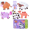 DUOQU Children Early Education Picture Puzzle Toy Box Set(Livestock  Animal)