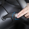 For Tesla Model 3 / Y 2pcs/Set Car Turn Signal Lever Carbon Fiber Pattern Protective Cover(Bright Black)