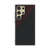 For Samsung Galaxy S24 Ultra 5G ABEEL C Carbon Fiber Series 6D Micro Relief MagSafe Phone Case(Black Red)