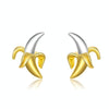 Banana Earrings Sterling Silver S925 Temperament Earrings