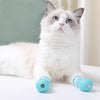 Cat Paw Protectors, Light Blue, 4 Pack - Scratch Proof for Bathing & Grooming