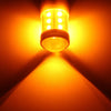 2 PCS 1156 / BA15S 4.5W DC 12V Car Auto Ceramics Turn Lights 18LEDs SMD-3030 Lamps, with Projector Lens (Orange Light)