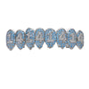 Halloween Vampire 8 Zircon Hip Hop Braces, Colour: Platinum Upper Teeth
