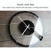 TM011 A Round Wooden Dial Transparent Acrylic Mute Wall Clock