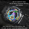 SANDA 9004 Men Symphony Dual Display Synchronous Outdoor Luminous Electronic Multifunction Watch(Transparent Gold)