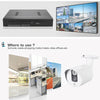 4CH 720P HD PoE NVR Kit with 4 IP Cameras, Night Vision, Motion Detection