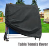 Outdoor Waterproof And Dustproof Table Tennis Table Cover, Size: 165x70x185cm(Black Outside Silver Inside)