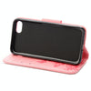 For  iPhone 8 & 7   Pressed Flowers Butterfly Pattern Horizontal Flip Leather Case with Holder & Card Slots & Wallet(Pink)