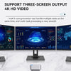 T8Plus Alder Lake-N100 4K Dual Band WIFI Bluetooth Office Game Portable Mini PC, Spec: 16G 1TB UK Plug