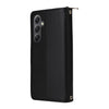 For Samsung Galaxy A34 Nine-card Slots Zipper Wallet Bag Leather Phone Case(Black)