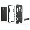 Shockproof PC + TPU Case for Huawei Mate 20 X, with Holder(Black)