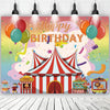210x150cm Children Birthday Background Cloth Carnival Gay Party Birthday Theme Background Banner Circus Background Hanging Flag