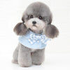 Dog Bandana Bib, Light Blue, Large, Absorbent Cotton, Cats & Dogs