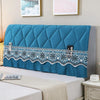 Bedside All-Inclusive Anti-Collision Quilted Thick Fabric Protective Cover, Size: 60x200cm(Eight Petals Blue)