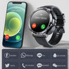 M68 Plus 1.52 inch Round Screen 2 in 1 Bluetooth Earphone Smart Watch, 512MB Memory Support Health Monitoring(Black)