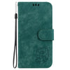 For Samsung Galaxy A26 5G Little Tiger Embossed Leather Phone Case(Green)