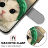 For Alcatel 3X 2020 Coloured Drawing Cross Texture Horizontal Flip PU Leather Case with Holder & Card Slots & Wallet & Lanyard(Frog Kitten)