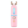 Facial Steamer Nano Spray Water Replenishing Instrument Portable Cold Spray Machine Charging Beauty Instrument Automatic Alcohol Sprayer, Style:Cute Deer(Pink)