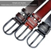 Dandali L8024 Men Casual Antique Pin Buckle Leather Belt Waistband, Length: 110-125cm(Brown)