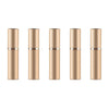 Portable Mini Refillable Glass Perfume Fine Mist Atomizers with Metallic Exterior, 5ml(Gold)
