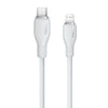 Baseus Pudding Series 20W Type-C to 8 Pin Fast Charging Data Cable, Length:1.2m(White)