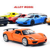 1:36 Three-door Open Alloy Sports Car Model Pull Back Car Boy Toy(Larry Green)