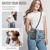 CaseMe Me40 Vertical Multifunctional Shoulder Crossbody Phone Bag(Coffee)