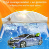 Car Half-cover Car Clothing Sunscreen Heat Insulation Sun Nisor, Aluminum Foil Size: 3.6x1.6x1.5m