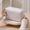 Simple Travel Large Capacity Cosmetic Bag Lipstick Toiletries Storage Bag, Color: Small Pearl White