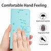 For vivo V40 / V40 Pro / T3 Ultra Embossed Kitten Phone Leather Case with Lanyard(Mint Green)