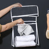 Home Wall Mounted Transparent Underwear Storage Bag, Color: Silver Edge (Small)