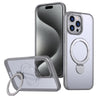For iPhone 15 Pro Max Wing Series Gen2 MagSafe Metal Ring Holder Phone Case(Titanium Gray)