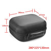 2 PCS HIFI Wire-Controlled On-Ear Headset Bag For Denon AH-MM200(Black)