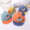 MZ9513 Calf Pattern Baby Peaked Cap Children Autumn Hat Soft Brim Baby Beanie, Size: 48cm Adjustable(Yellow)