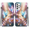 For Samsung Galaxy A33 5G Crystal Texture Colored Drawing Leather Phone Case(Butterfly Love Flower)