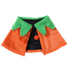 Halloween Pet Cloak, Small, Orange/Black, Reversible, Soft Plush