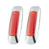 2 PCS 12/24V 8 LEDs Explosion Lightning Plating Edge Light Side Tail Light(Red)