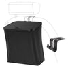 Car Rear Seat Foldable Large Capacity Hanging Waterproof Trash Can(Black)