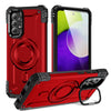 For Samsung Galaxy A52 5G / 4G / A52s 5G Lens Holder MagSafe Phone Case(Red)