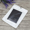 100 PCS 25cm x 35cm Hang Hole Clear Front White Pearl Jewelry Zip Lock Packaging Bag, Custom Printing and Size are welcome