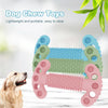 TPR Dog Chew Toy, Bone Shaped, Teeth Cleaning, Light Blue, Small/Medium