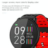 Q88 Smart Watch IP68 Waterproof Men Sports Smartwatch Android Bluetooth Watch Support Heart Rate / Call Reminder / Pedometer / Sleep Monitoring / Tracker(Black Red)
