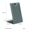 6.5x5.5x10.5cm L Shape Necklace Holder Pearl Gray Jewelry Bracelet Earrings Display Stand