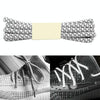 Reflective Shoe laces Round Sneakers ShoeLaces Kids Adult Outdoor Sports Shoelaces, Length:100cm(White)